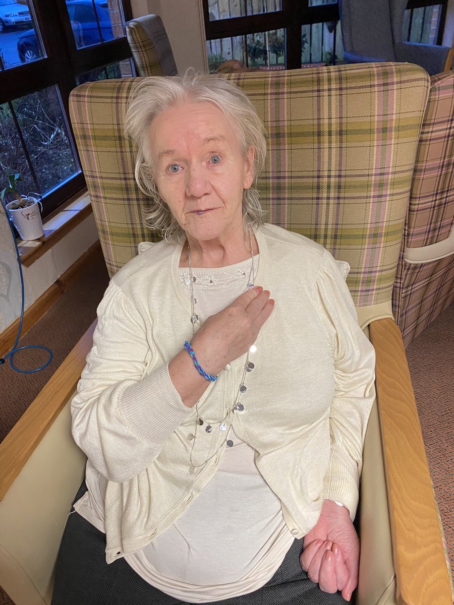 MorningsideCH's tweet photo. Friendships bracelets made and distributed between residents and staff. #WeAreFamily #MoreThanACarer #YouGotAFriendInMe ⁦@weeshadey⁩ @LindaGr84282483 @LornaSm58789221 https://t.co/lPyzWsp7nm