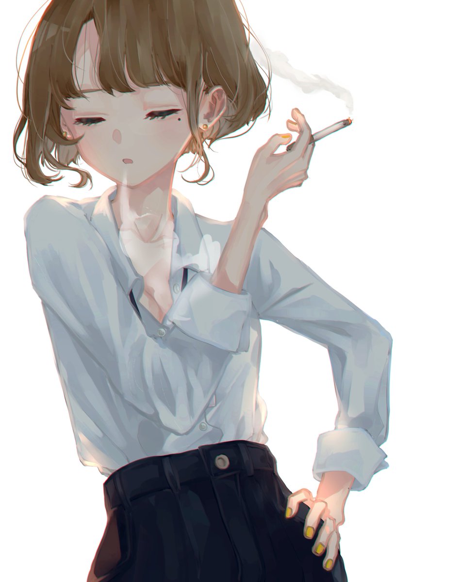 「この間の絵、実はこっちの色合い投稿したかったんだけど、間違えて低コントラストの方」|黄燐☢️のイラスト