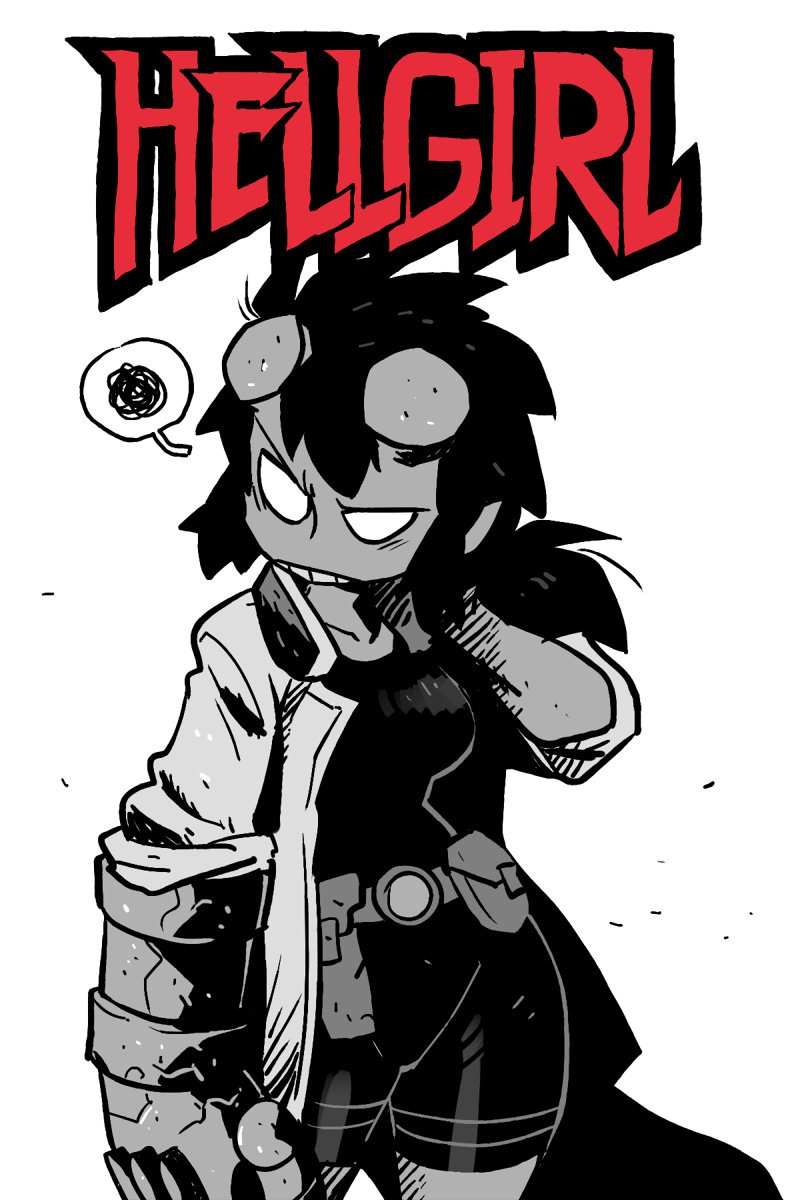 rariatoo's tweet photo. HELLGIRL（hellboy's rule63) https://t.co/5Vxbd54ePG