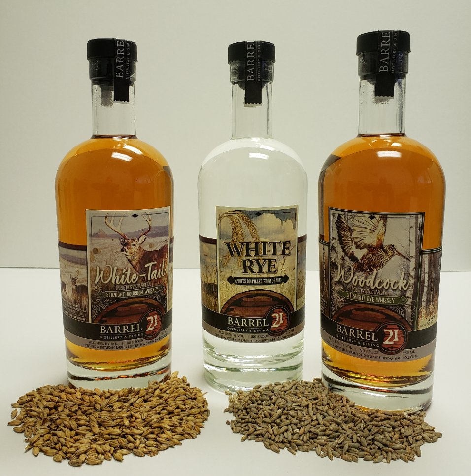 DoubleEagleMalt's tweet photo. Today, we raise a glass to 2 local family farmers who made possible every drop of whiskey in these three products from Barrel 21, Bob McDonald &amp; Neal Murphy. 

#grainwithahigherpurpose #raiseaglasstoourlocalfamilyfarmers https://t.co/gnO3Hbon00