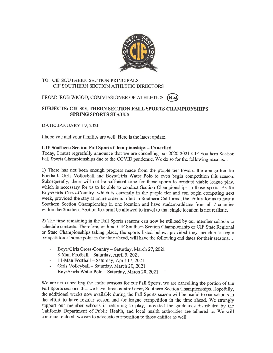 CIF Southern Section tweet media