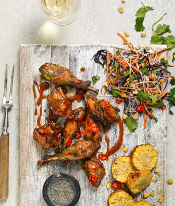 𝐁𝐁𝐐 𝐏𝐡𝐞𝐚𝐬𝐚𝐧𝐭 𝐰𝐢𝐭𝐡 𝐀𝐬𝐢𝐚𝐧 𝐒𝐥𝐚𝐰 by <a href="/LetsEatWild/">Eat Wild</a> 🔥

This sweet and sticky pheasant with a light &amp; crunchy Asian slaw beats BBQ chicken hands-down. 

Simple and delicious 🙌

Head to our website to order our Yorkshire Pheasant.