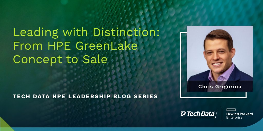 TechData_HPE's tweet photo. Kick-off the new year with insight from Tech Data HPE executive Chris Grigoriou as he reviews HPE GreenLake, from concept to sale. Hear from leaders in the industry each week with the Tech Data HPE leadership blog series. https://t.co/Fm6LaFR2BV
#TechDataHPE #HPEGreenLake https://t.co/u5d1LlflDr