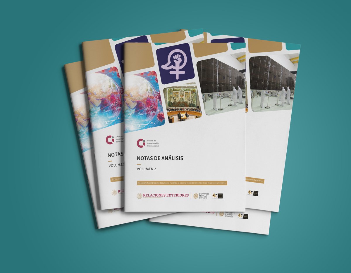 Ya puedes consultar el volumen 2 de las #NotasDeAnálisisIMR aquí: bit.ly/NotasDeAnalisi…

🔸Diplomacia científica y tecnológica
🔸Consejo de Seguridad:permanencia,
(re)construcción y cambio
🔸#COVID19: consecuencias de una pandemia moderna
🔸Política exterior feminista de México