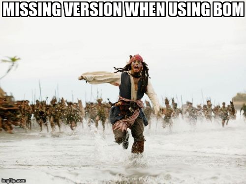 overflow_meme's tweet image. Missing version when using bom stackoverflow.com/questions/6579… #maven #pomxml