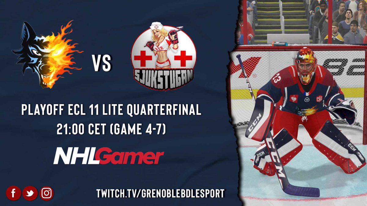 🚨 Gameday 🚨

We are ending our quarterfinal tonight. <a href="/112sjukstugan/">sjukstugan</a> is leading 2-1 in the series but we will give our best to reach the semis!

Let’s go french baguette 🇫🇷🎮🏒

#ECL11 #mukanaWilhelm <a href="/NHLGamerCOM/">NHLGamer</a>