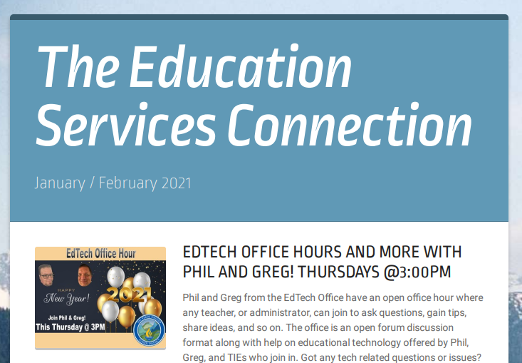 VVUSD new Education Services newsletter out now! @ValVerdeSupt @mark_lenoir <a href="/AGarciaVVUSD/">Aimee Garcia</a> Click Here: drive.google.com/file/d/1ml08Vu…