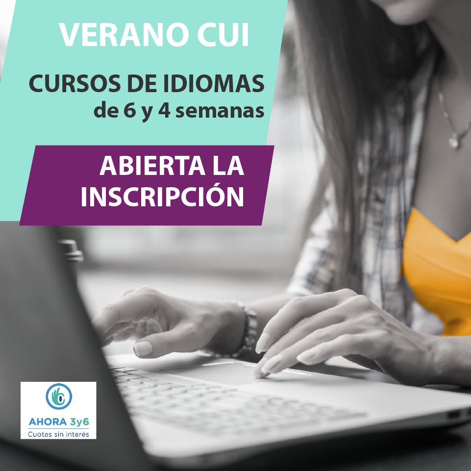 #VeranoCUI
🌞🌞🌞🌞🌞🌞🌞
📆Contamos con cursos de 6 y 4 semanas
👩‍💻Modalidad Virtual a distancia
👉🏼Elegí los días y horarios en cui.edu.ar⭐
☎️5353-3000 / 5238-3033 / 5238-3013 / 5238-3066 #WhatsAppCUI 📲+5491155797824✨