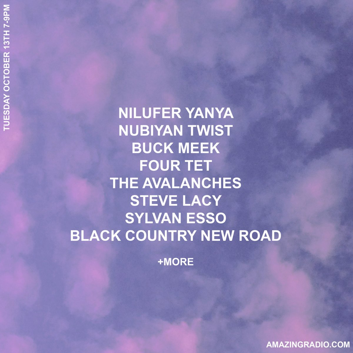 Thomas Little (@thomaslittle_) on Twitter photo live now on <a href="/amazingradio/">Amazing Radio</a> with all of the good stuff from...
<a href="/niluferyanya/">Hallucinogenic Honey</a> <a href="/Nubiyantwist/">Nubiyan Twist</a> <a href="/buckmeek/">Buck Meek</a> <a href="/FourTet/">Four Tet</a> <a href="/TheAvalanches/">The Avalanches</a> <a href="/SylvanEsso/">Sylvan Esso</a> <a href="/BCNRband/">BlackCountry,NewRoad</a> & a load more
tune in now on amazingradio.com live now on <a href="/amazingradio/">Amazing Radio</a> with all of the good stuff from...
<a href="/niluferyanya/">Hallucinogenic Honey</a> <a href="/Nubiyantwist/">Nubiyan Twist</a> <a href="/buckmeek/">Buck Meek</a> <a href="/FourTet/">Four Tet</a> <a href="/TheAvalanches/">The Avalanches</a> <a href="/SylvanEsso/">Sylvan Esso</a> <a href="/BCNRband/">BlackCountry,NewRoad</a> & a load more
tune in now on amazingradio.com