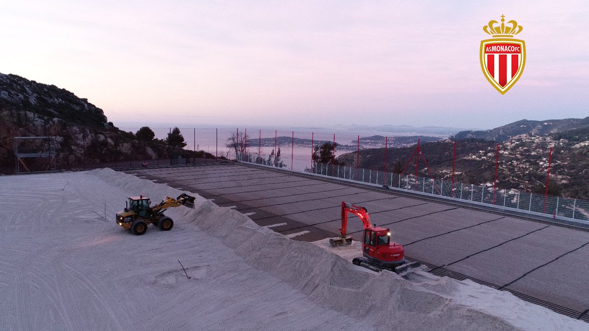 NG_AirFibr's tweet photo. Natural Grass has started the reconstruction of the Training Center pitches at AS Monaco in #LaTurbie in Monaco! 

The existing pitches will use the #GrassMax hybrid grass system and our undersoil CalorFlow heating system! 
Big thank you to AS Monaco for their trust! 🔴⚪️ https://t.co/4fN3cZzgUd