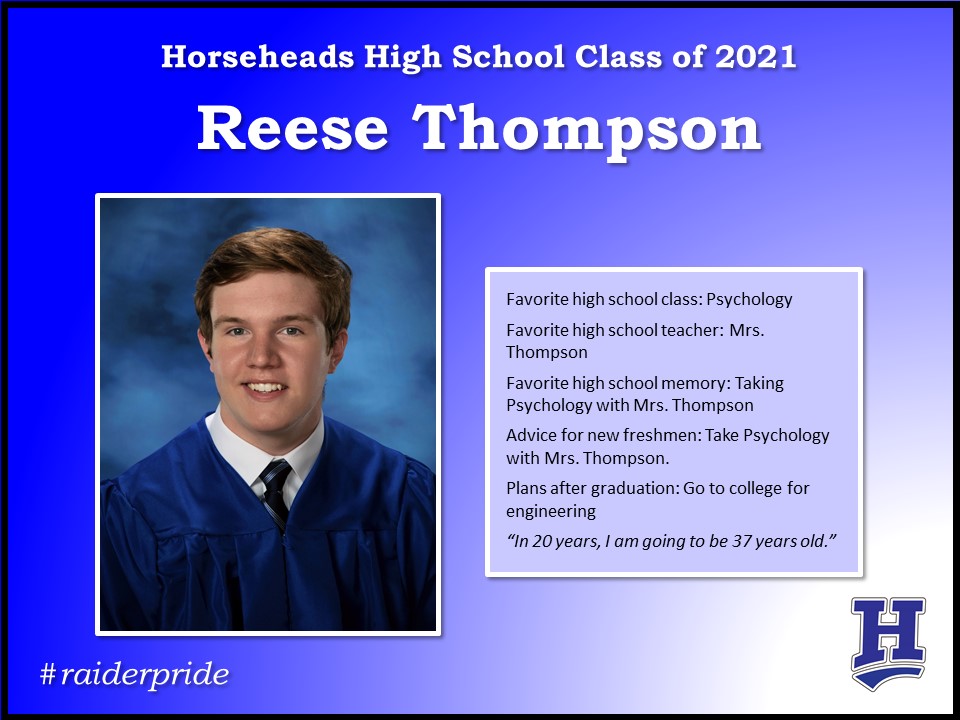 HhdsSchools's tweet photo. Today's senior shoutouts: Sierra Brown, Grady Crossland, Julia Strife, Reese Thompson. @horseheads2021  #raiderpride #raiderseniors #classof20201 https://t.co/7dQvvRmLJn