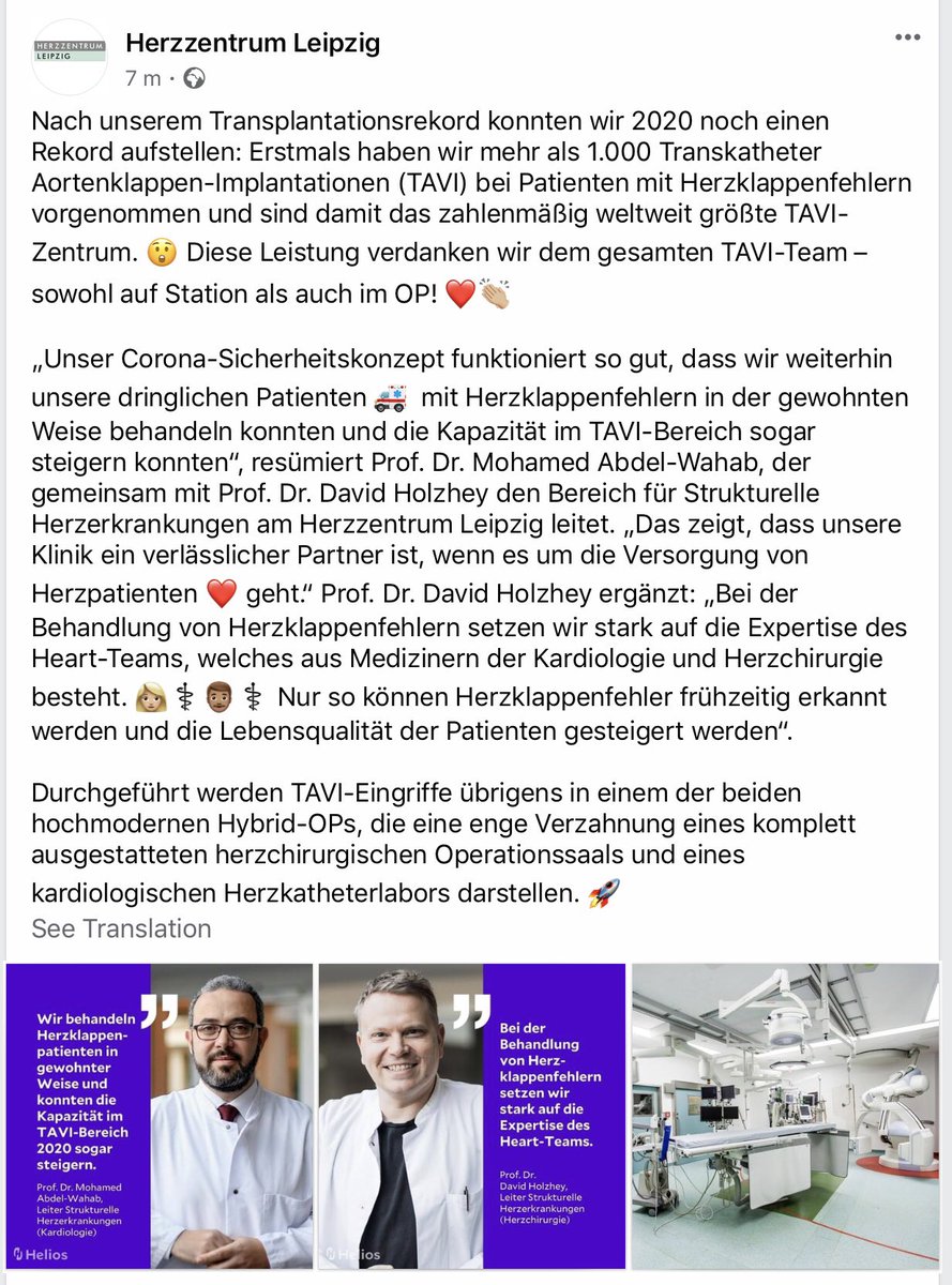 Sameh Elsaify (@samehelsaify) on Twitter photo More than 1000 TAVI procedures in year 2020 in Leipzig Heart Center. Congratulation for all the Team in Cardiology, Cardiosurgery, Anathesia and Intensive Care. <a href="/Mo_A_W/">Mohamed Abdel-Wahab</a> <a href="/DavidHolzhey/">David Holzhey</a> More than 1000 TAVI procedures in year 2020 in Leipzig Heart Center. Congratulation for all the Team in Cardiology, Cardiosurgery, Anathesia and Intensive Care. <a href="/Mo_A_W/">Mohamed Abdel-Wahab</a> <a href="/DavidHolzhey/">David Holzhey</a>