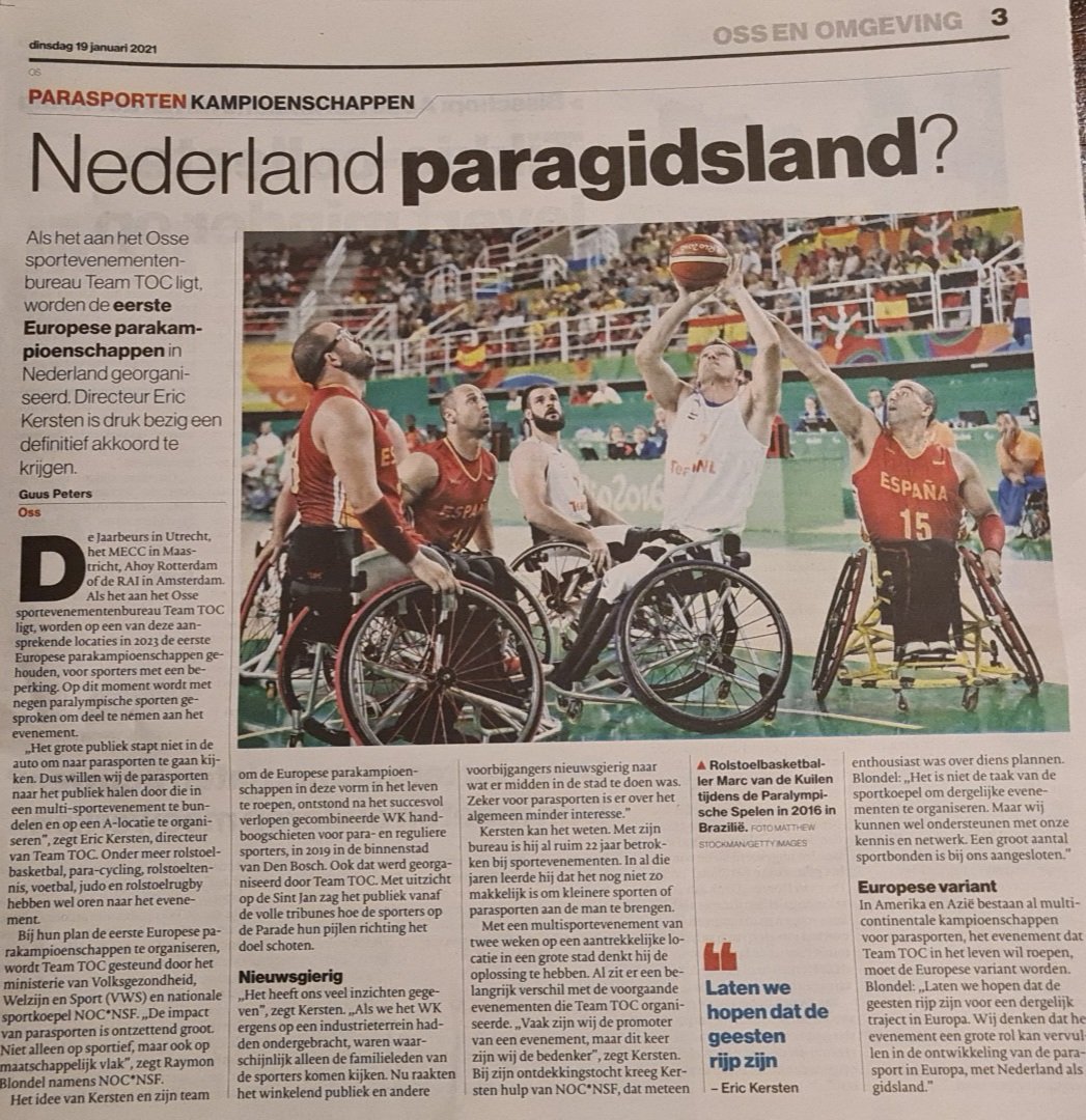 ORGCON's tweet photo. ‘Kijk naar wat je wel kan, in plaats van wat je niet kan! Nederland Paragidsland!' Dank @GuusSchrijft
en @brabantsdagblad voor de aandacht! #metmooiedingenbezig #enableyourabilities https://t.co/brNcpACvvd