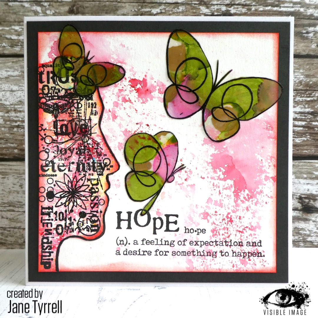 Jane's beautiful card features the perfect sentiment for these current times, and the colour palette reminds us that spring isn’t too far away now 💕 #stamping #hope #cardmaking #handmadecard #upliftingcard #facestamp #visibleimage