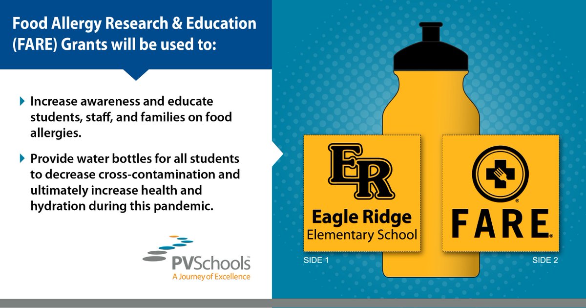 PVSchools (@pvschools) on Twitter photo Congratulations to Eagle Ridge Elementary School and the school’s Parent-Teacher-Student Association (<a href="/EagleRidgePTSA/">EagleRidgePTSA</a>) on being awarded two grants from Food Allergy Research & Education (<a href="/FoodAllergy/">FARE | Food Allergy Research & Education</a>)! Learn more: pvschools.net/newscenter/eag… Congratulations to Eagle Ridge Elementary School and the school’s Parent-Teacher-Student Association (<a href="/EagleRidgePTSA/">EagleRidgePTSA</a>) on being awarded two grants from Food Allergy Research & Education (<a href="/FoodAllergy/">FARE | Food Allergy Research & Education</a>)! Learn more: pvschools.net/newscenter/eag…