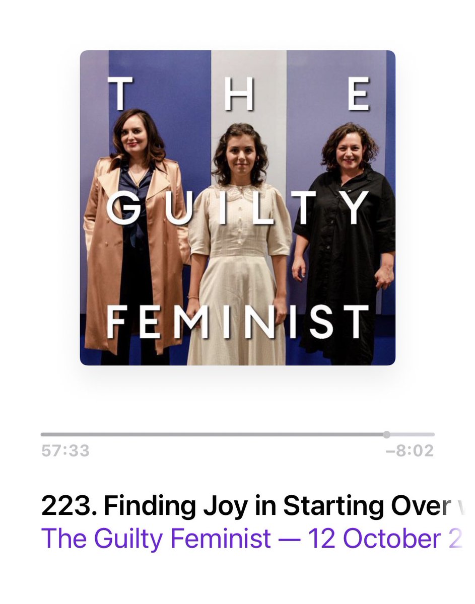 brionymaybakes's tweet photo. Another blooming awesome podcast I’m getting into is @GuiltFemPod ❤️ This episode with the glorious @jessicafostekew &amp; @katiemelua is my fave so far, wonderful! @DeborahFW #keepingmegoing https://t.co/PBxLS5cfry