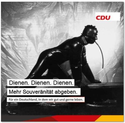 die_politische's tweet photo. Please #RETWEET!.
#CDU Wahlversprechen! #WIR sind am #Ziel!!!👿
WER hat eine sado-masochistische STÖRUNG!? #FCKMERKEL👿 https://t.co/46DAObnWjM