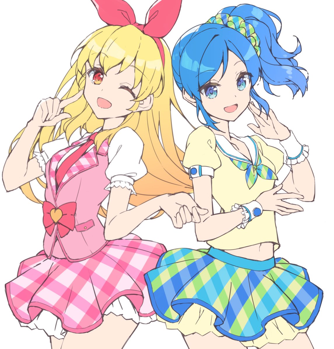 星宮いちご ,霧矢あおい 「Aikatsu! 」|軒田のイラスト