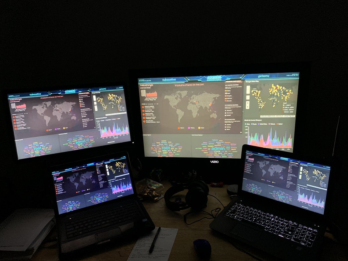 CS_Phenix's tweet photo. Decided to jump on the #PewPewMap, by @cybersec.  You should check out his awesome channel #Cyber_InSecurity https://t.co/hp08wRZHEj &amp; https://t.co/l6NvLGoWel https://t.co/qAHFIPOxvV