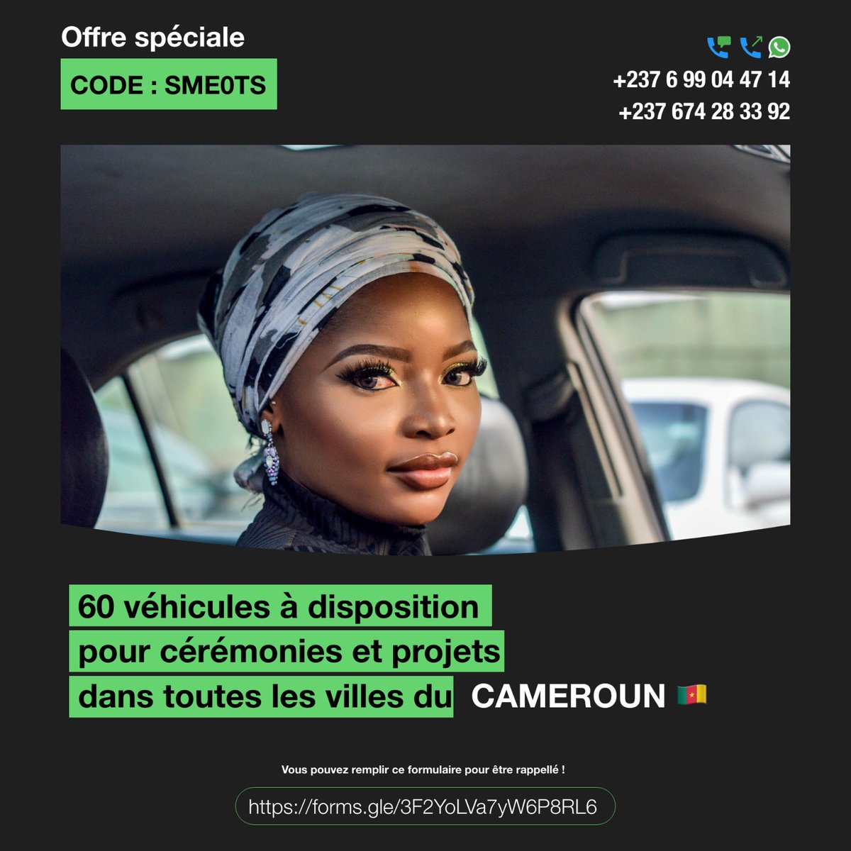 Bonsoir Twitter. 
Je viens vous parler de <a href="/yesmatoua/">Matoua - Véhicules À Disposition Pour Vos Projets</a> .
<a href="/yesmatoua/">Matoua - Véhicules À Disposition Pour Vos Projets</a>  est une entreprise qui vous fourni en véhicules de location pour vos cérémonies ou projets.
  
Vous pouvez nous contacter grâce à un des numéros qui sont sur les flyers👇🏽.

 1/2