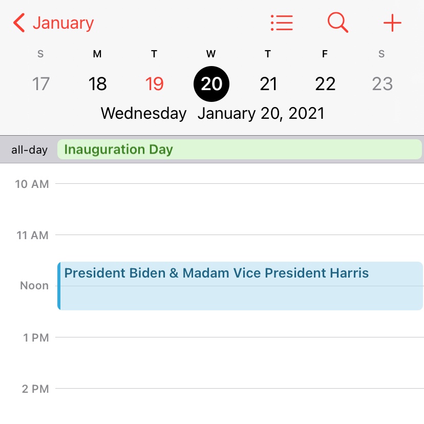 VotingShoes's tweet photo. Just a friendly reminder that we are less than 24 hours away from #Inauguration.  
Thank you @JoeBiden @KamalaHarris for rescuing our #Country.  I wish you great success.  If you succeed, our Country succeeds. https://t.co/hovJJ9deW0