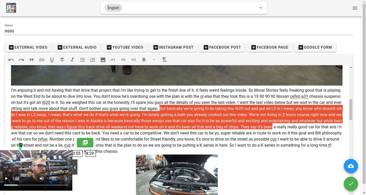sideprojectors's tweet photo. Side project showcase - check out Video2Post - Transcript video or audio automatically, add media &amp; export to WP, PDF, HTML - https://t.co/oVFjnmA0ak @sideprojectors #sideproject #makers #entrepreneur #video2post https://t.co/QteLAXrQIB