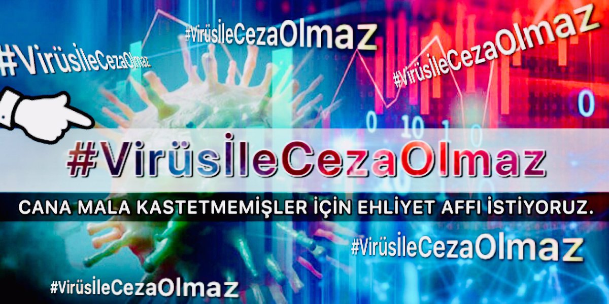 -Vergi SGK borcu olanlara ödeme kolaylığı sağlandığı gibi
-Cezaevinde bulunanlara af geldiği gibi,
⁃Ehliyetine el konulmuş kişilerinde ,ehliyet alma süreleri beklenmeden cezalarını ödeme şartıyla #Ehliyetaffı getirilmelidir.

Riski en aza indirelim! 🙏🙏🙏
#VirüsİleCezaOlmaz