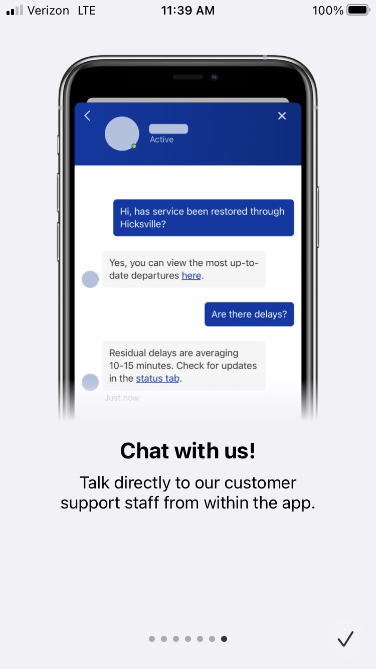 LIRR on Twitter: "Got a question about the LIRR? You can now ask our  Customer Service team directly in the LIRR Train Time app! Just tap “More”  on the bottom menu bar