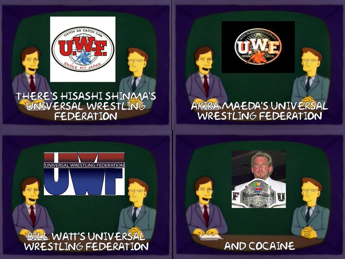 Maffewgregg's tweet image. Let&apos;s look at the UWFs a little.

They&apos;re a colourful bunch.