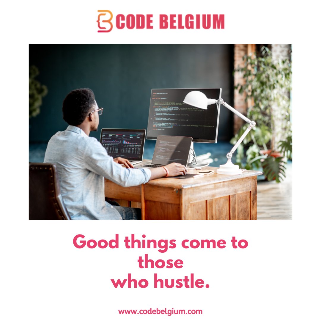 CodeBelgium's tweet image. Good things come to those who hustle.

Follow @CodeBelgium for more!

Find Us Here : codebelgium.com

#fullstackdeveloper #softwareengineering #coding #codingbootcamp #programming #learntocode #learnnewskills #newnormallearning #achieveyourdream

#codebelgium