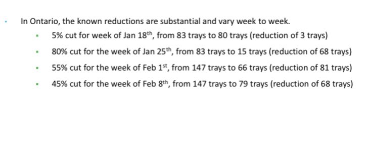 This was Ontario’s Pfizer vaccine scheduled delivered in a tech briefing that ended minutes before the feds announced no Pfizer shipments at all next week  #onpoli