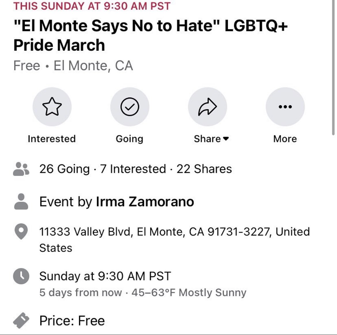 j_carranzaaa101's tweet photo. Come on down and support ! Let’s get the word out !! ❤️🧡💛💚💙💜🌈 https://t.co/gPeFgmKn8d