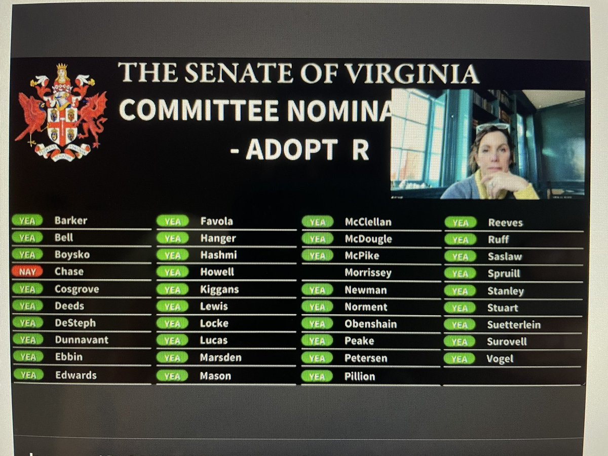 gmoomaw's tweet image. The vote on committee assignments that left Chase with none