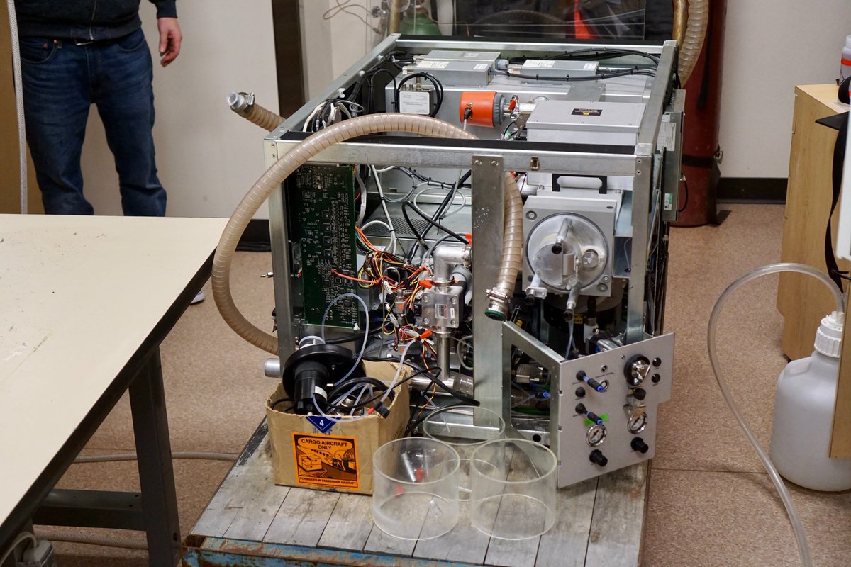 mcindoe's tweet photo. End of an era in the lab yesterday when we decommissioned our vintage #Micromass Q-tof micro mass spectrometer, which was installed in 2004 and has been running continuously ever since. It has had all sorts of chemical indignities inflicted on it and thrived 1/n #workhorse https://t.co/YRP5O8f35X