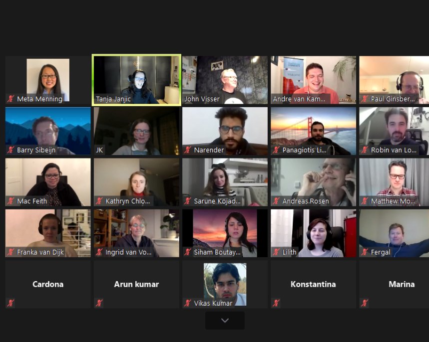 Awesome to see all these happy faces at our January session. Thank you <a href="/odaseva/">Odaseva</a> for making tonight's gathering possible! #dutchsfcommunity