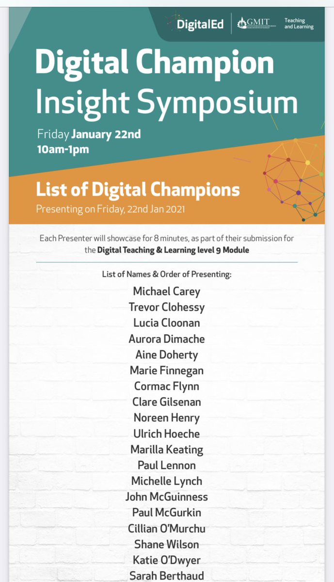 carinaginty's tweet image. On Friday our #CUAiNOTE Digital Champions will showcase developments from their online teaching practice - outputs from L9 Cert. in #DigitalTeachingandLearning Congrats to all the champs in @GMITOfficial @LYIT @itsligo 🎉 Join us 👍 + keynote with @alexpickett from @SUNY 10am-3pm