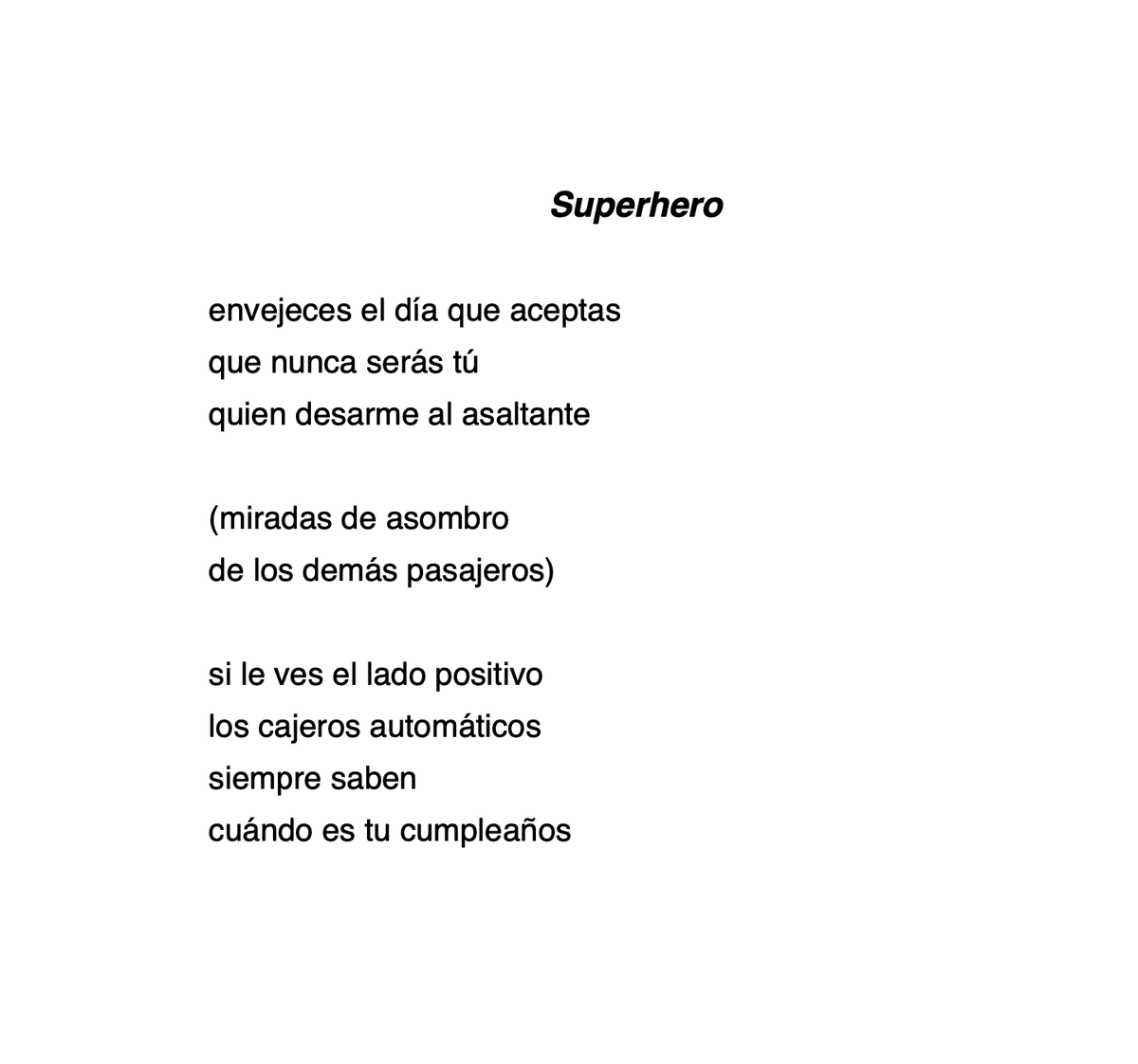 "Superhero" de Ánuar Zúñiga Naime @Sector_siete_G, publicado en "Fortune Cookie, Greatest Hits", tercer título de la colección En Marte aparece tu cabeza, de #Grafógrafxs, descarga gratuita aquí: bit.ly/38VyU7Z #bibliotuit