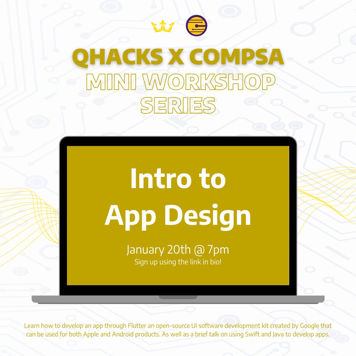 QHacksX's tweet photo. Have you signed up yet? You have a chance to win great prizes if you attend! See you there ๐ป๐ #QHacks #QHacks21 https://t.co/pdF0pN1bPU