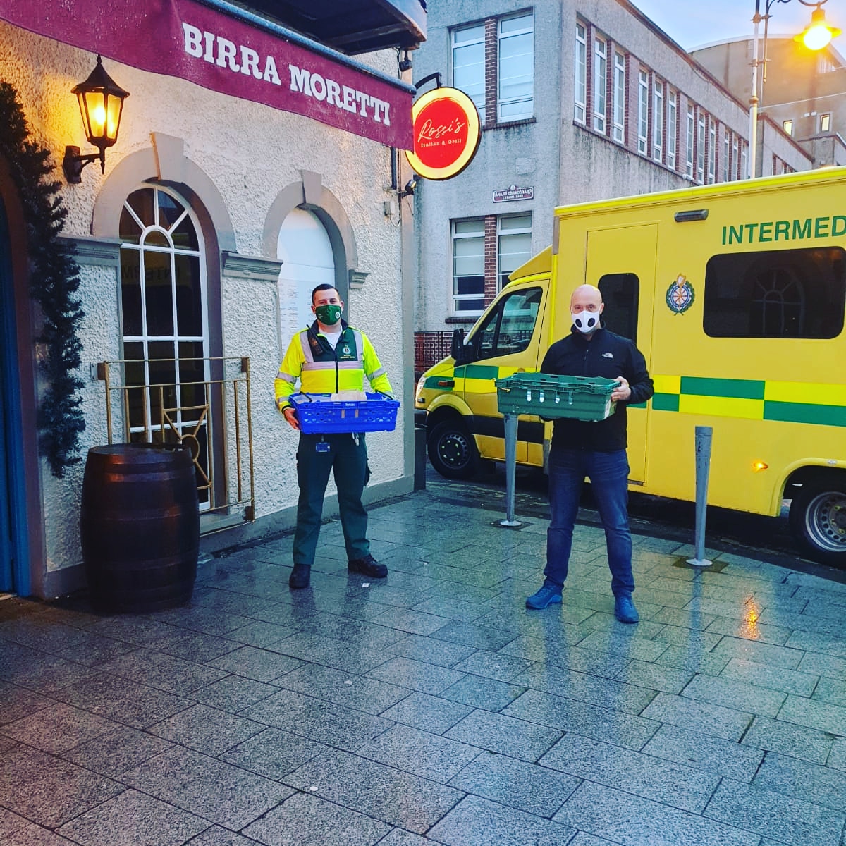 We were delighted to cook for the frontline workers of the ambulance service crew this evening. Our little way of saying thanks.