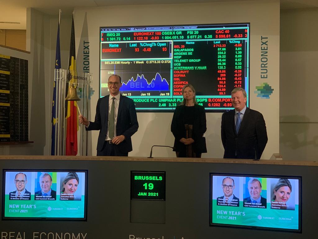 Nieuw beursjaar mogen inleiden 🔔 @euronext_be <a href="/GUBERNA_BE/">GUBERNA - Belgian Institute of Directors</a> #euronext2021