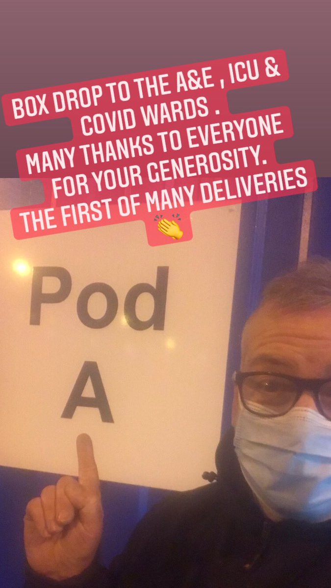 Box Drop to the A&amp;E , ICU &amp; Covid Wards at Letterkenny University hospital 
Many thanks to everyone for your generosity. Without your donations it wouldn’t be possible 👏#COVID19 #givingback #feedtheheros #ThankfulTuesday