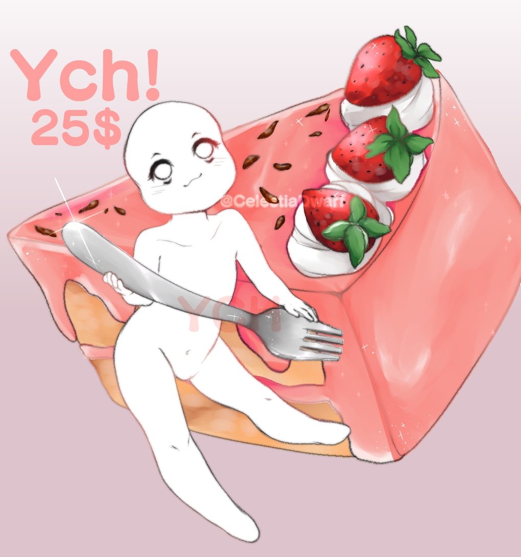 Cettya_'s tweet photo. 🍓💖STRAWBERRY CAKE YCH 💖🍓

• $25 Each
• Limited Slots
• Any species, gender, etc 

       DM ME TO CLAIM ONE!

  Thank you all so much for any RTs! https://t.co/LSPV6wC7pI