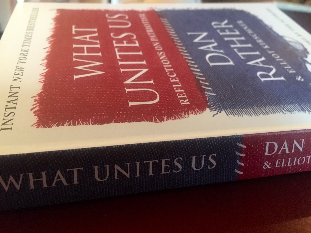 Couldn’t have picked a better time to start this one #WhatUnitesUs @DanRather
