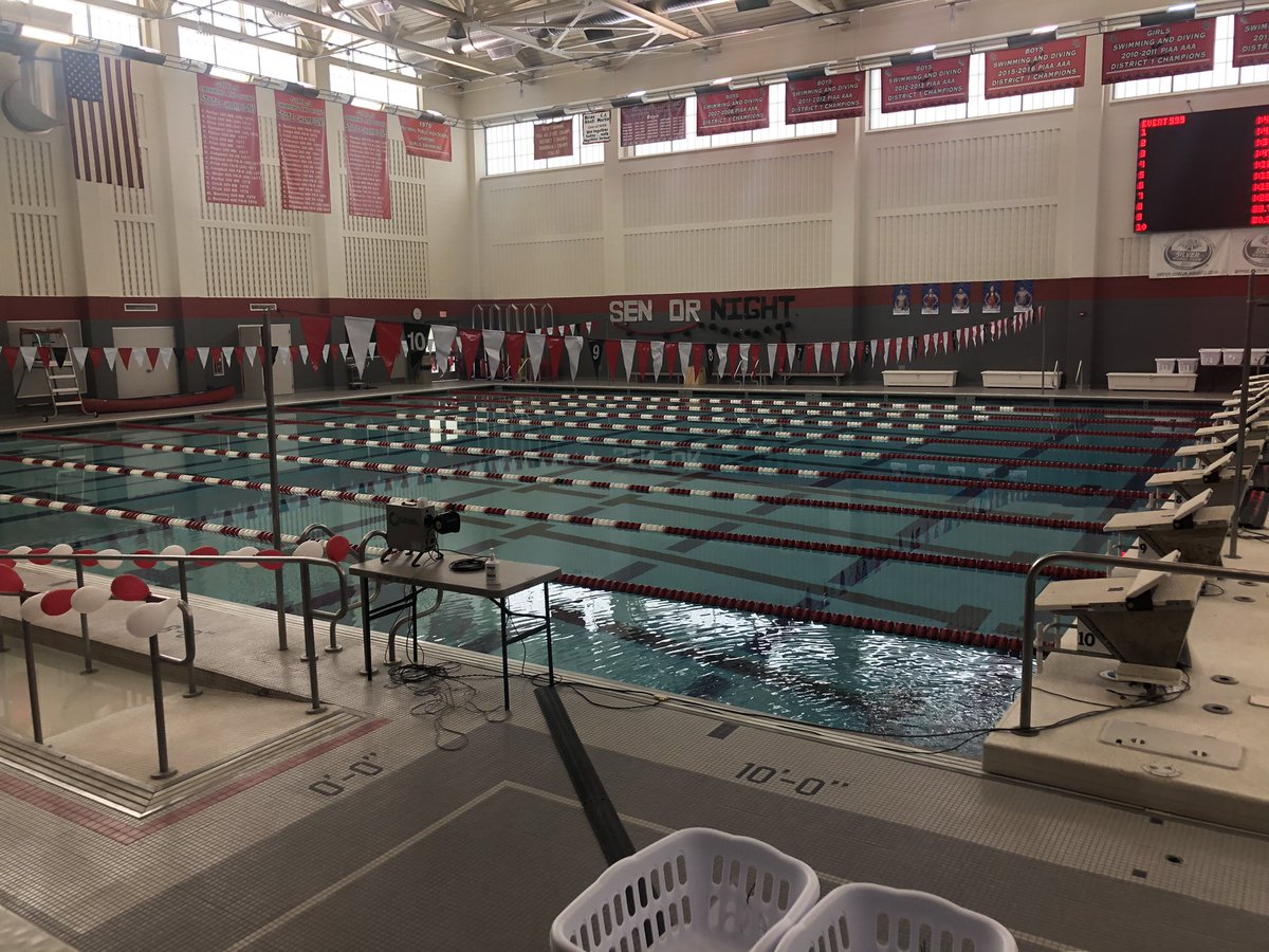 First meet of the season against <a href="/soudswimdive/">Souderton Area HS Swim & Dive</a>.                                          Boys meet begins at 3:15
Diving meet begins at 5:00
Girls meet begins at 7:00
Check us out live on the Upper Dublin YouTube page. <a href="/PASwimming/">PASwimming.com</a>