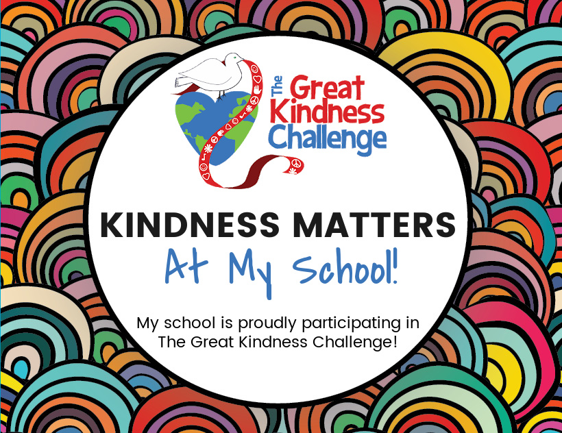 Is your school participating in this year's #GreatKindnessChallenge? If so, joyfully let the world know by sharing this post! We want everyone to know that #kindnessmatters at your school! ❤

#kidsforpeace
#16millionstudents
#34thousandschools 
#JoiningTogether 
#KindnessUnites