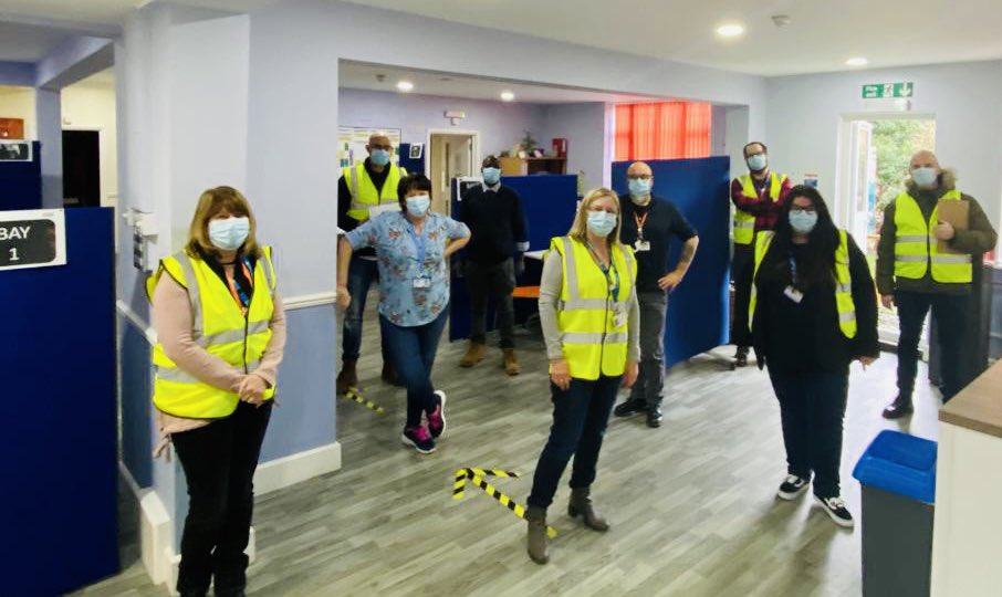 What a fantastic day! Our vaccinators &amp; marshals ready to delivery ORB &amp; Prison staff #CovidVaccines clinics. Massive thanks to <a href="/Carriebugmad/">Carrie Felgate RN</a> &amp; Tracy for transporting the vaccines down from <a href="/mpftnhs/">Midlands Partnership University NHS FT</a> &amp;
Supporting. Thanks to <a href="/Inclusion_NHS/">Inclusion</a> for doing what we do best #Responsive💙