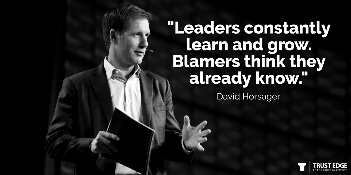 DavidHorsager's tweet photo. Leaders constantly learn and grow. Blamers think they already know.
#leaders #leadership #blamer #learn #grow #humility #trust #buildingtrust #trustedge #keynotespeaker https://t.co/ov9SRQtQCq