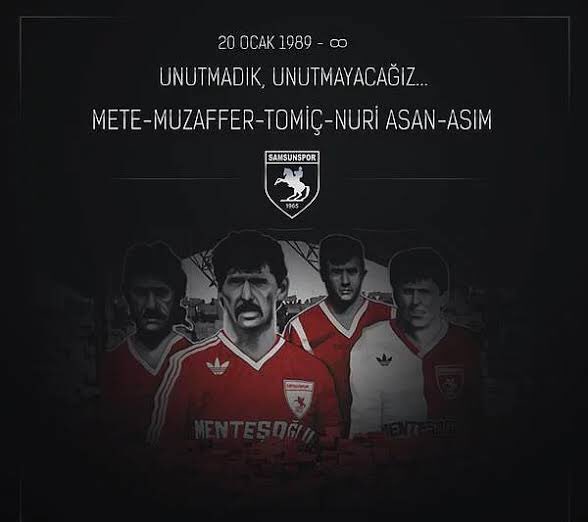 #20Ocak1989 #Samsunspor Unutmadık, unutmayacağız...
