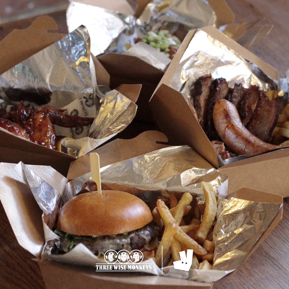 Enjoy TWM’s trademark BBQ Smokehouse Food and a great choice of craft and draught beers at home this weekend!
Available 4pm-9pm Friday and 12pm-9pm Saturday you can get our food &amp; drinks packages delivered straight to your door via Deliveroo.
threewisemonkeysipswich.com/deliveroo/ #ipswich