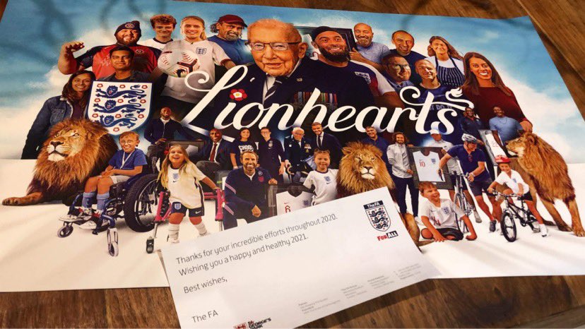 Special delivery!! 💌...founder Ian can’t wait to get this framed 🦁❤️

Thank you <a href="/England/">England</a> <a href="/FA/">The FA</a> 🙏